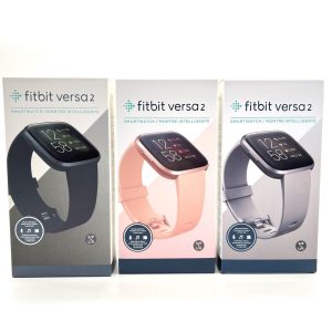 NEW Fitbit Versa 2 Health Fitness Smartwatch S & L Sizes Black/Grey/Rose Gold