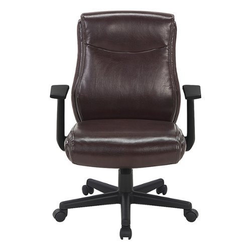 Office Star Products - Mid Back Managers Office Chair - Chocolate