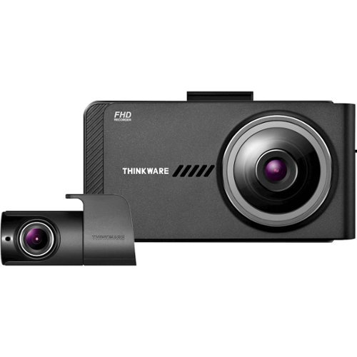 THINKWARE - X700 Front and Rear Camera Dash Cam - Black/Dark Gray