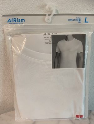 UNIQLO AIRism Men’s Crew-Neck Short Sleeve T-Shirt Size L 467854/468480 NWT