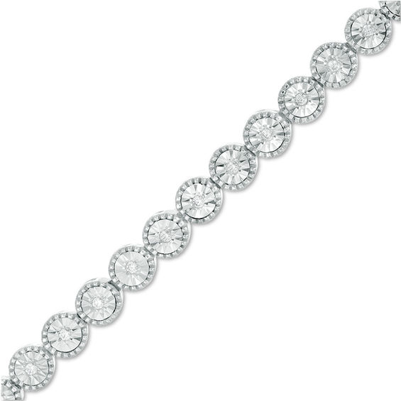 0.23 CT. T.w. Diamond Tennis Bracelet in Sterling Silver