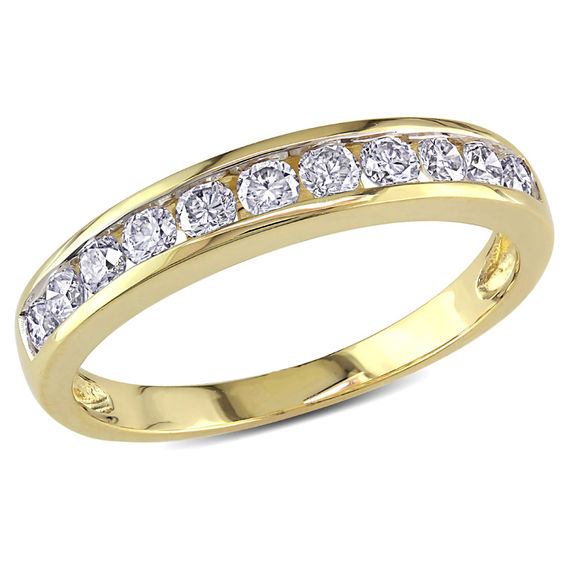0.49 CT. T.w. Diamond Channel-Set Anniversary Band in 14K Gold