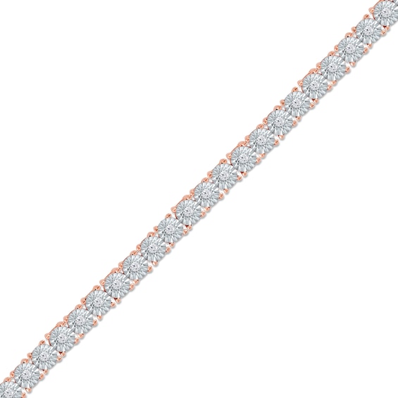 0.50 CT. T.w. Diamond Tennis Bracelet in 14K Rose Gold - 6.5"