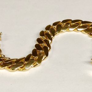 14k Solid Yellow Gold Handmade 16.mm Miami Cuban Link Bracelet, 10", Approx 165g