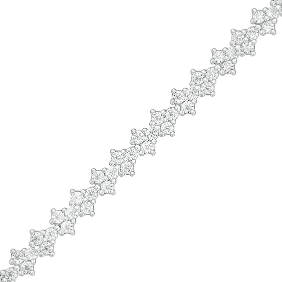 1.58 CT. T.w. Diamond Bracelet in 10K White Gold â 7.25"