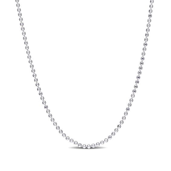 1.5mm Bead Chain Necklace in Sterling Silver