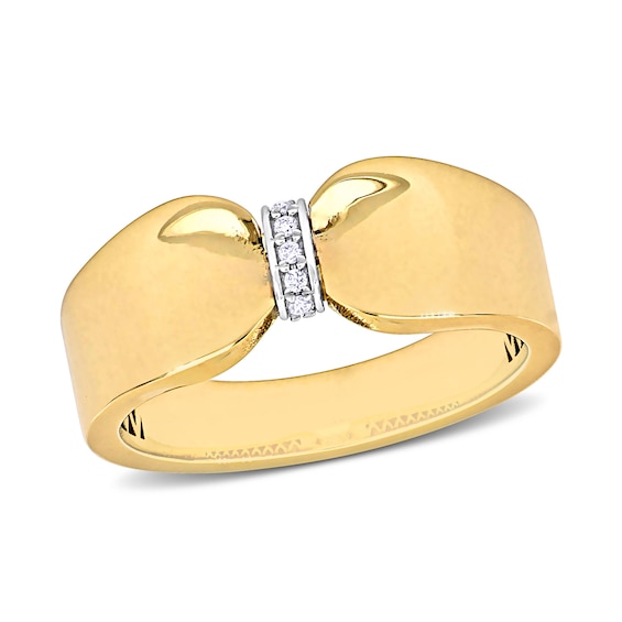 Eternally Bonded Diamond Accent Collar Tie Ring in 14K Gold