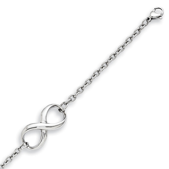 Infinity Bracelet in Stainless Steel - 7.5"
