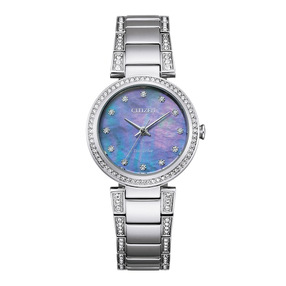 Ladies' Citizen Eco-DriveÂ® Crystal Accent Watch with Blue