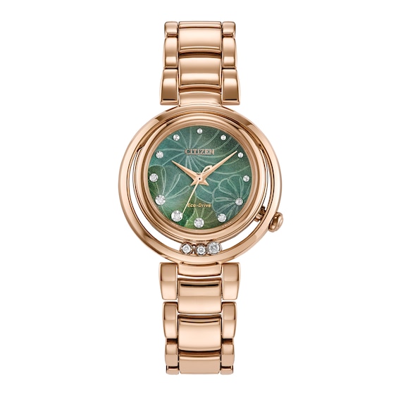 Ladies' Citizen L Arcly Diamond Accent Watch in Rose-Tone Stainless