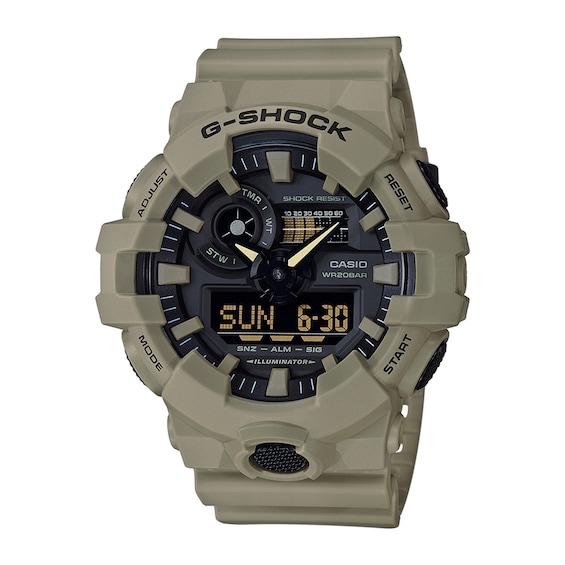 Men's Casio G-Shock Classic Brown Resin Strap Watch with Black Dial