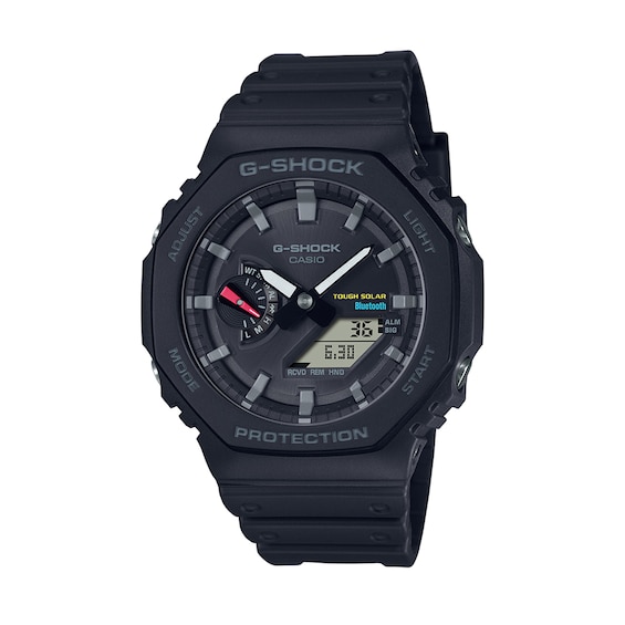 Men's Casio G-Shock Classic Solar Powered Black Resin Strap Watch with