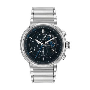 Men's Citizen Eco-DriveÂ® Proximity Chronograph Smart Watch with Black