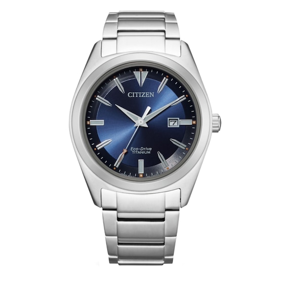 Men's Citizen Eco-DriveÂ® Super Titaniumâ¢ Watch with Blue Dial (Model: