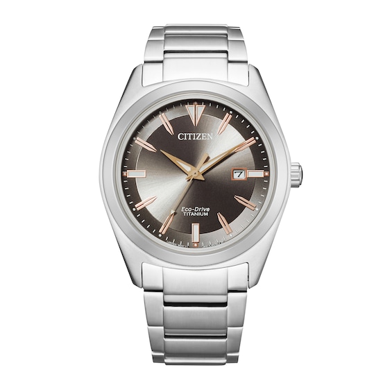 Men's Citizen Eco-DriveÂ® Super Titaniumâ¢ Watch with Brown Dial (Model:
