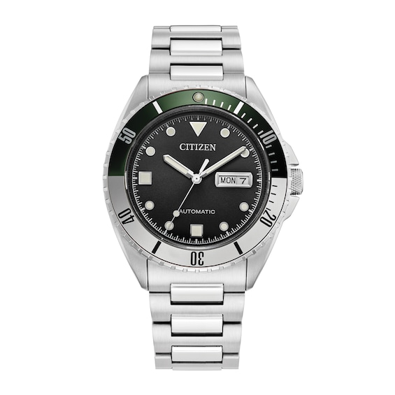 Men's Citizen Sport Automatic Black Dial Watch in Stainless Steel