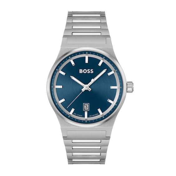 Men's Hugo Boss Candor Watch with Blue Dial (Model: 1514076)