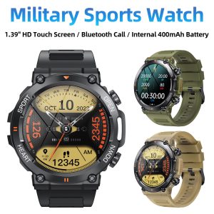 Military Tactical T Rex 2 Style Smart Watch Bluetooth Call Waterproof Smartwatch