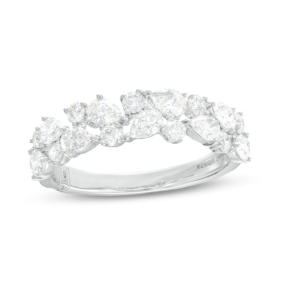 Monique Lhuillier Bliss 1.23 CT. T.w. Pear-Shaped and Round Diamond