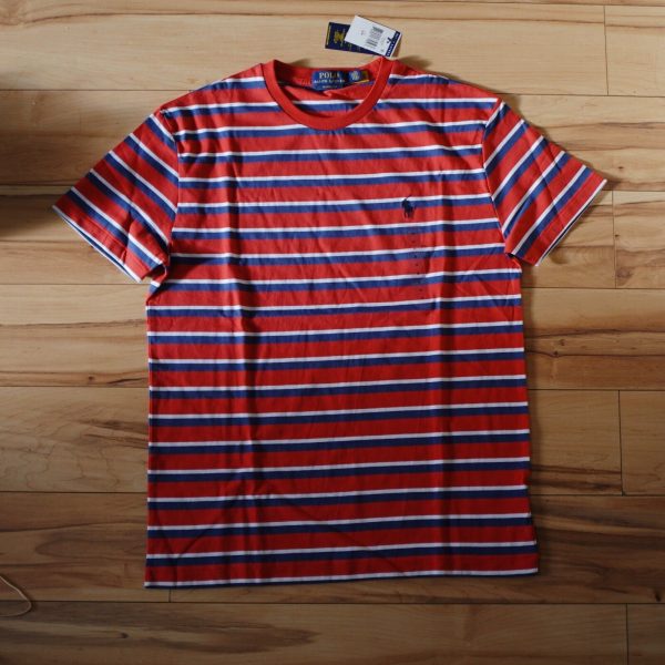 Polo Ralph Lauren Men's Stripe Classic Fit Short Sleeve T-Shirt