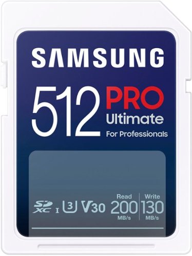 Samsung - PRO Ultimate Full Size 512GB SDXC Memory Card, Up to 200 MB/s, UHS I, C10, U3, V30, A2 (MB