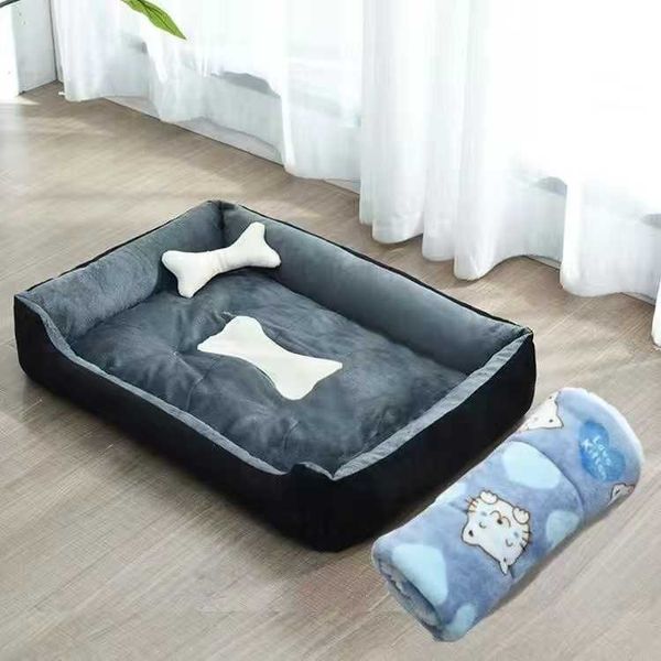 Small medium and large dog beds mats winter warmth summer cooling pet kennels cat litter supplies are universal t