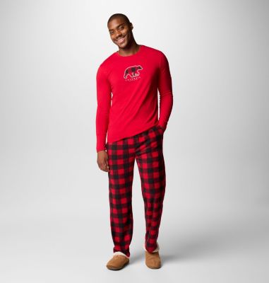 Columbia Mens Bear Pajamas Set  TopNetMart Columbia Mens Bear Pajamas Set