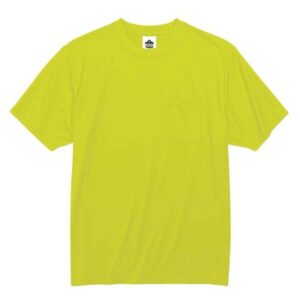 Ergodyne GloWear 8089 Men’s 4XL Hi-Vis Short Sleeve Lime T-Shirt Ergodyne GloWear 8089 Men’s 4XL Hi-Vis Short Sleeve Lime T-Shirt
