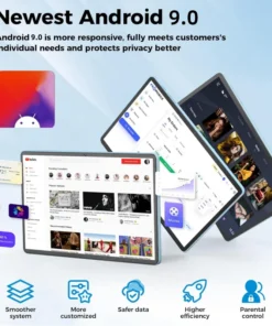 Alternative view of 10.1 INCH K30 Android 9.0 Tablet PC RAM 2GB ROM 32GB MTK9863 Quad-Core 1.3GHz WIFI 1920*1200 IPS Screen Dual Camera