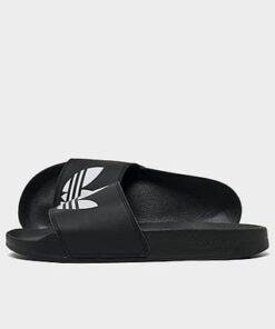 adidas Men’s Originals adilette Lite Slide Sandals in Black/White Size: 7.0