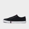 Ben Sherman Men’s Hadley Low Canvas Casual Shoes in Black/Grey Size: 13.0