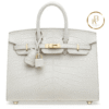 hand Bag Birkin 25 Sellier Matte Beton Alligator hand Bag Birkin 25 Sellier Matte Beton Alligator