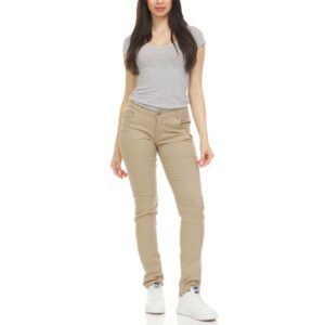 Junior Girls’ Super Stretch Pants – Khaki  Skinny Leg  Size 13/14 Junior Girls’ Super Stretch Pants – Khaki  Skinny Leg  Size 13/14