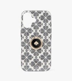 Kate Spade Flower Stability Ring And Case Iphone 16, Black