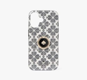 Kate Spade Flower Stability Ring And Case Iphone 16, Black Kate Spade Flower Stability Ring And Case Iphone 16, Black