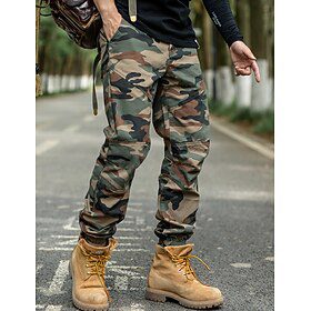 Men’s Cargo Pants Cargo Trousers Trousers Camo Pants Pocket Camouflage Comfort Breathable Outdoor Daily Going out Fashion Casual Green Gray Men’s Cargo Pants Cargo Trousers Trousers Camo Pants Pocket Camouflage Comfort Breathable Outdoor Daily Going out Fashion Casual Green Gray