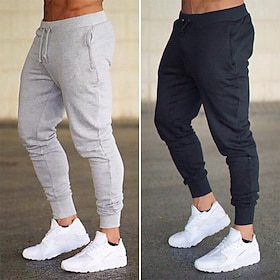 Men’s Fleece Pants Sweatpants Joggers Workout Pants Track Pants Pocket Elastic Waist Solid Color Lightweight Casual Daily Trousers Athletic Blackine White Men’s Fleece Pants Sweatpants Joggers Workout Pants Track Pants Pocket Elastic Waist Solid Color Lightweight Casual Daily Trousers Athletic Blackine White