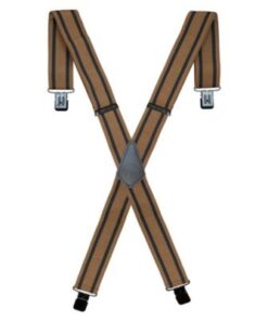 Men’s Wolverine Work Suspender with Stripes – Black/Red