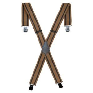 Men’s Wolverine Work Suspender with Stripes – Black/Red Men’s Wolverine Work Suspender with Stripes – Black/Red