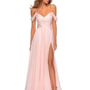Pink Bridesmaid Dresses A-Line Floor-Length V-Neck Chiffon Prom Dress Free Customization Pink Bridesmaid Dresses A-Line Floor-Length V-Neck Chiffon Prom Dress Free Customization