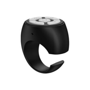 PRINxy Provide Excellent Service and Quality PRINxy 2Pcs Bluetooth 5.3 Remote Control Ring Wireless Camera Shutter Selfie Button For Cell Phone Remote Clicker Page Turner Volume Adjustment Simulate Mouse Operation Black