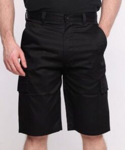 Ranger Workwear Ranger Mens Black Cargo Work Shorts (W30)