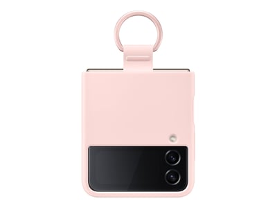SAMSUNG Galaxy Z Flip 4 Silicone Cover with Ring Protective Phone Case with Finger Loop Matte Finish Bold Style Handheld Design US Version Pink  TopNetMart SAMSUNG Galaxy Z Flip 4 Silicone Cover with Ring Protective Phone Case with Finger Loop Matte Finish Bold Style Handheld Design US Version Pink