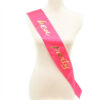 Shatchi Girl’s Hen Party Pink Gold Sash Night Out Bridal Shower Wedding Party Dress, One Size