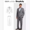 Simplicity Men’s Suit Jacket Sewing Pattern, SS9241, AA