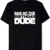 The Children’s Place Mens Matching Family Birthday Graphic T-Shirt | Size 2XL | Black | 100% Cotton