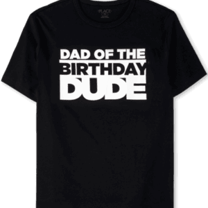 The Children’s Place Mens Matching Family Birthday Graphic T-Shirt | Size 2XL | Black | 100% Cotton The Children’s Place Mens Matching Family Birthday Graphic T-Shirt | Size 2XL | Black | 100% Cotton