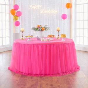 The Holiday Aisle® Pompadour Table Dress, Ruffled Tablecloth, Wedding Table Dress, Shower Room Birthday Party Holiday Table Dress, Dessert Buffet Dinner Table Decoration The Holiday Aisle® Pompadour Table Dress, Ruffled Tablecloth, Wedding Table Dress, Shower Room Birthday Party Holiday Table Dress, Dessert Buffet Dinner Table Decoration