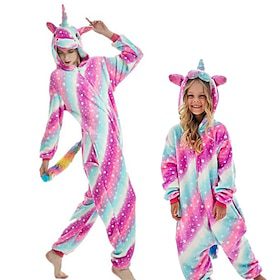 Unicorn Carnival Costume Kigurumi Pajamas Nightwear Halloween Group Family Costumes Kid’s Adults’ Unisex Men and Women Boys and Girls Funny Costume Party Home Unicorn Carnival Costume Kigurumi Pajamas Nightwear Halloween Group Family Costumes Kid’s Adults’ Unisex Men and Women Boys and Girls Funny Costume Party Home