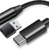 USB Type C to 3.5mm Audio Jack Headphone Adapter for Samsung S22 S21 S20 FE Galaxy Z Flip 3 Fold Note 20 Stereo Dongle USBC Aux Cable Cord for iPad Mini Air Pro OnePlus 9 8T Google Pixel 6 5